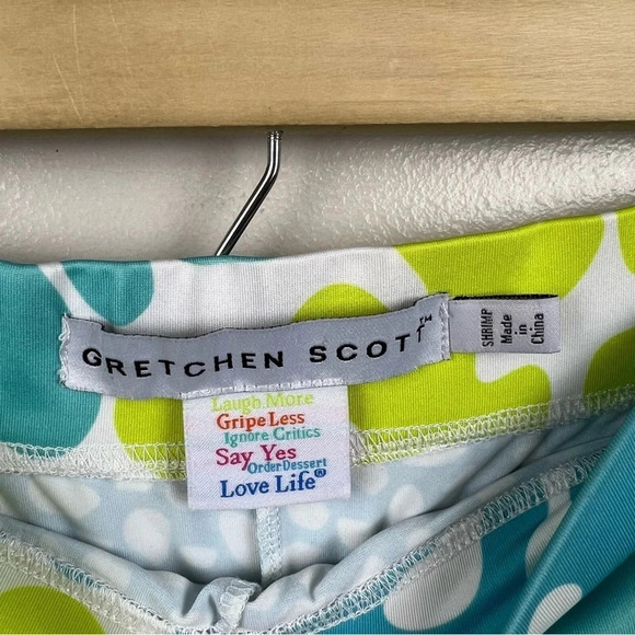 Gretchen Scott Skippy Skort Skirt Size Shrimp XXS Floral Stretch Travel Casual - Picture 3 of 9